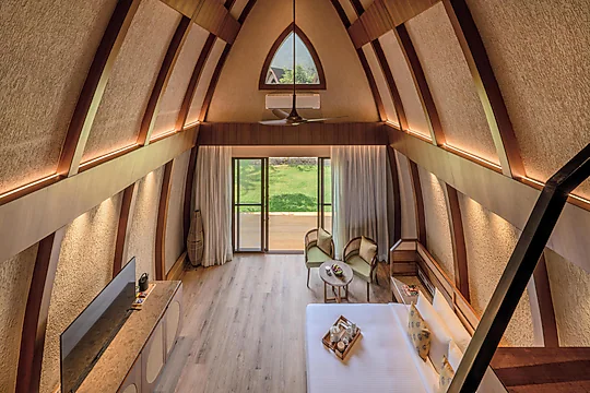 Ananta Spa Resort Ajabgarh exterior view near Aravalli hills