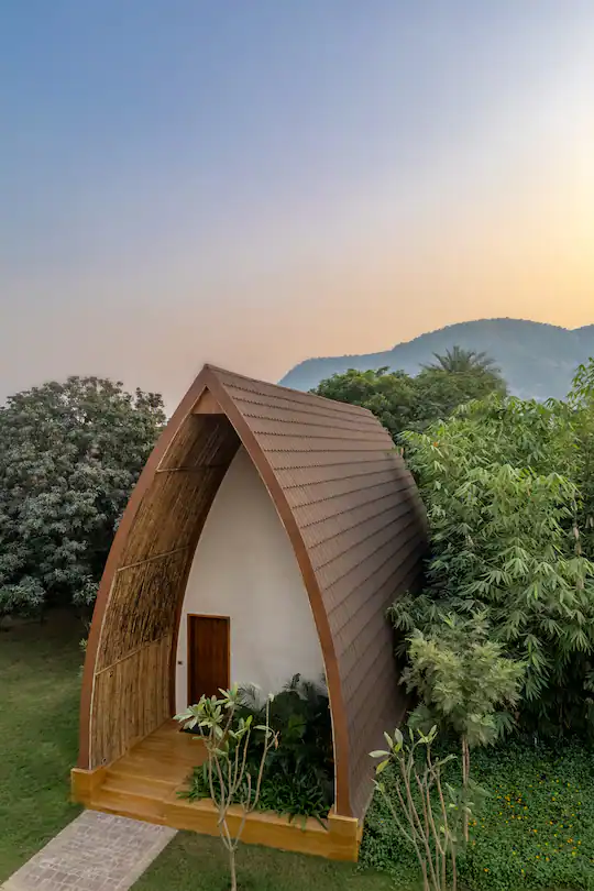 Luxury villa at Ananta Ajabgarh resort with modern interiors